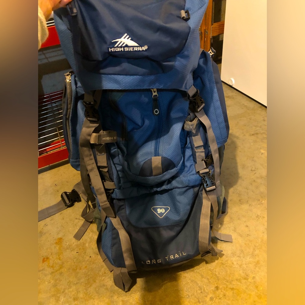 High Sierra Trail, Camping, Hiking Backpack